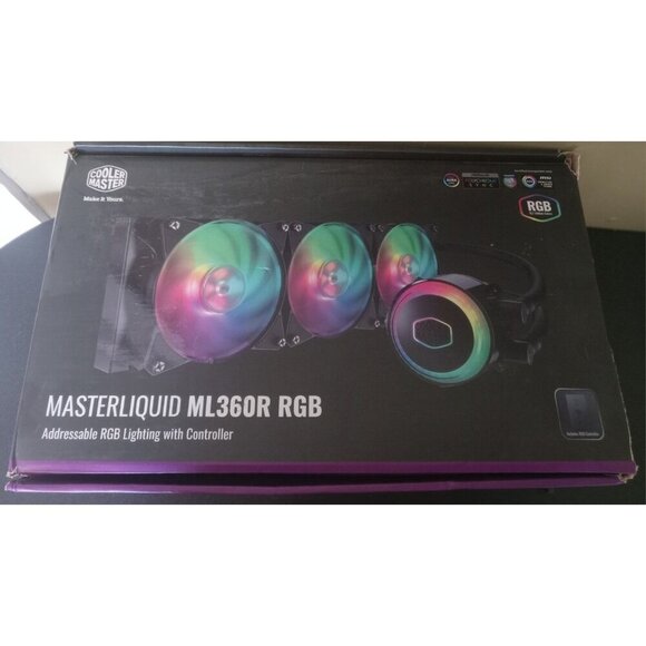 Cooler Master MasterLiquid ML360R RGB CPU Cooler – For Parts or Repair - Picture 1 of 5